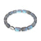 Grey | .925 Sterling Silver | Mermaid Glass Pebble Bracelet